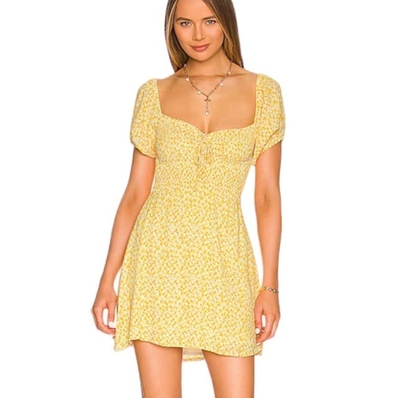 NEW FAITHFUL THE BRAND Domenica Mini Dress Ditzy Floral Print Size XXL = Size 12 - Picture 2 of 10